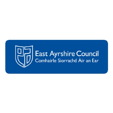 East Ayrshire Council logo in full blue colour.