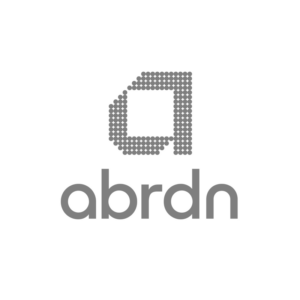 Abrdn logo in greyscale