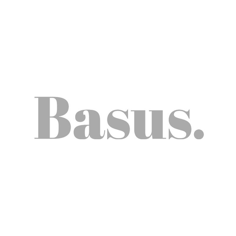 Basus logo in grayscale.