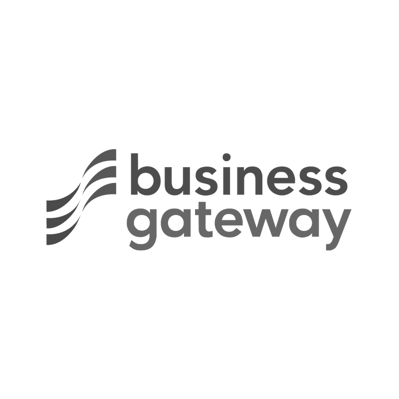 Business gateway logo in black & white