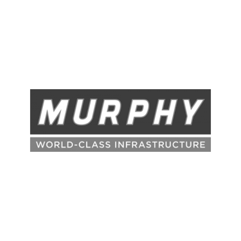 Murphy logo in black and white.