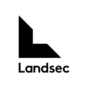 Landsec logo in all black.