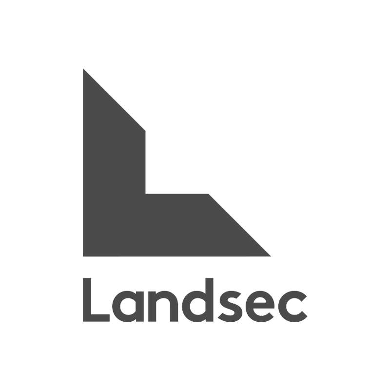 Landsec logo in grey.